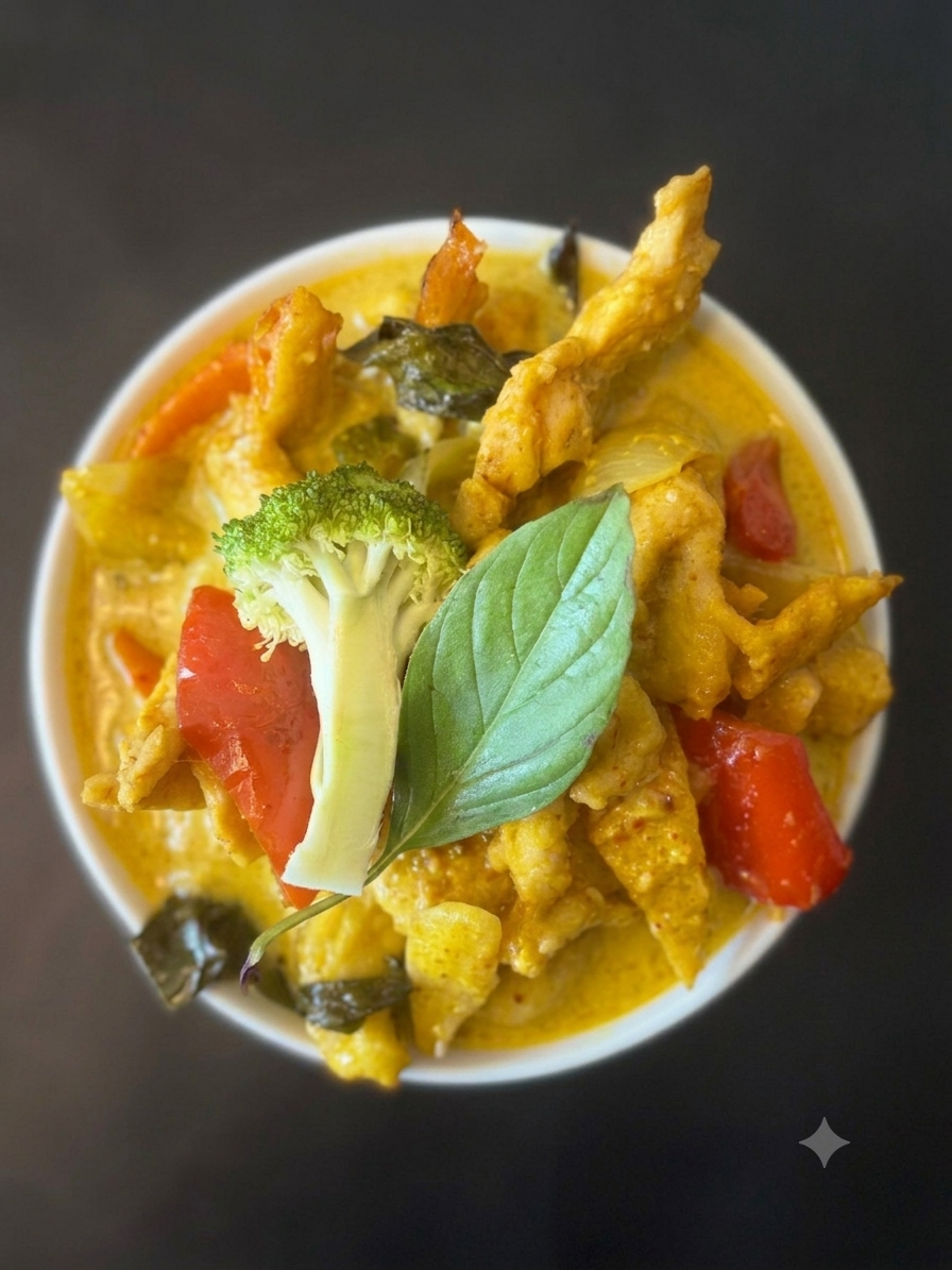 Wokad kycklingfilé med thai gul curry 🌶️