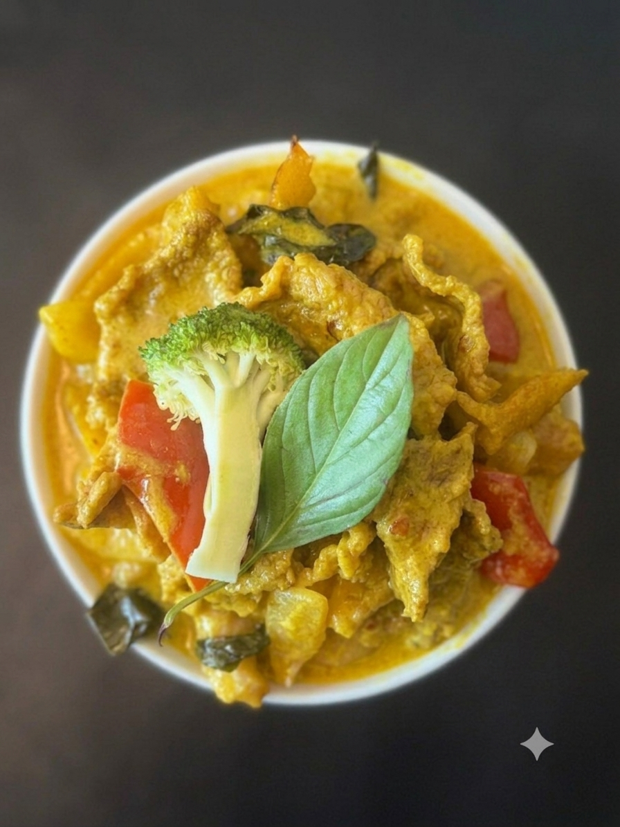 Wokad biff med thai gul curry 🌶️